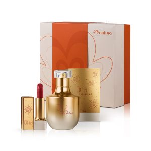 Presente Natura Una Celebrar com Batom Rouge (2 produtos)